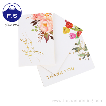 Colorful Printing Recycled Festival Thank you Card